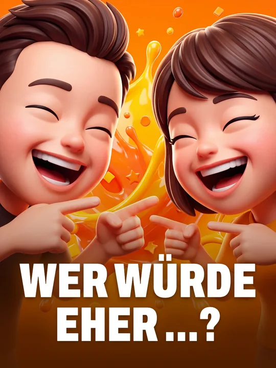 Wer würde eher …? Spielkarte in Splash It